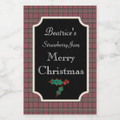 Jar Christmas Snoep Labels Cadeau Labels Stickers (Enkel label)