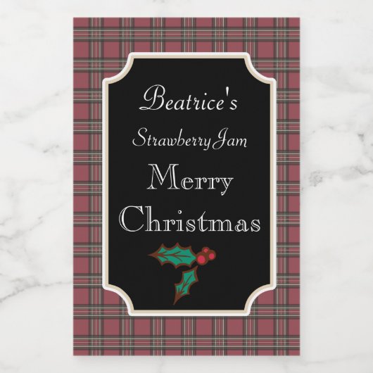 Jar Christmas Snoep Labels Cadeau Labels Stickers (Enkel label)