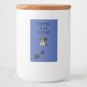 Jar Dog Treat Label Voedselcontainer Etiket