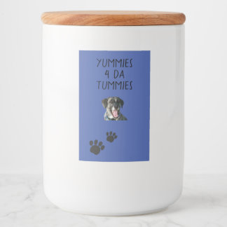 Jar Dog Treat Label Voedselcontainer Etiket