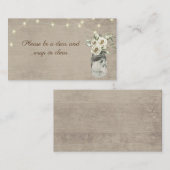 Jar en Lichten Visitekaartje (Voorkant / Achterkant)