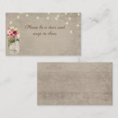 Jar en Lichten Visitekaartje (Voorkant / Achterkant)