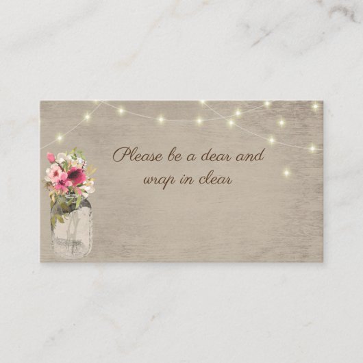 Jar en Lichten Visitekaartje (Voorkant)