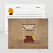 Jar Fixins Recipe Card Briefkaart (Voorkant / Achterkant)