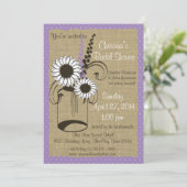 Jar Floral en Polka Dots Vrijgezellenfeest Kaart (Staand voorkant)