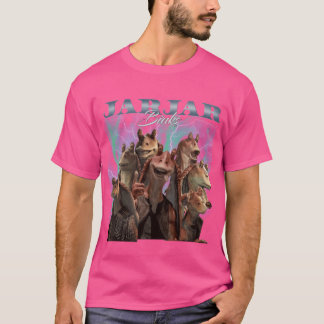 Jar Jar Retroribute familie grappig T-shirt