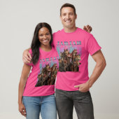 Jar Jar Retroribute familie grappig T-shirt (Unisex)
