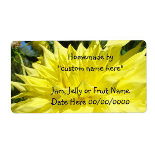 Jar Labels HOMEMADE Cadeaus Jam Jelly Fruits Flora