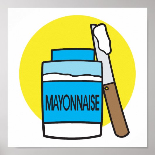 jar of mayonnaise poster (Voorkant)