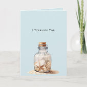 Jar of Shells Treasure You Kaart (Voorkant)