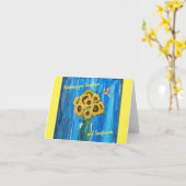 Jar of Sunshine, kaart, aan je denken Kaart (Gele Bloem)