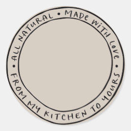 Jar / Spice Natuurlijke Organische Sticker Label