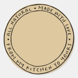 Jar / Spice Natuurlijke Organische Sticker Label