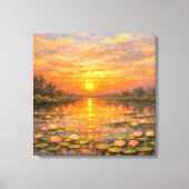 Jardim de Espelhos e Céu Canvas Afdruk (Voorkant)