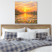 Jardim de Espelhos e Céu Canvas Afdruk (Insitu (Slaapkamer))