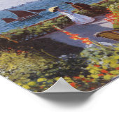 Jardin a Sainte-Adresse door Claude Monet Poster (Hoek)