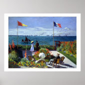 Jardin à Sainte-Adresse door Claude Monet Poster (Voorkant)