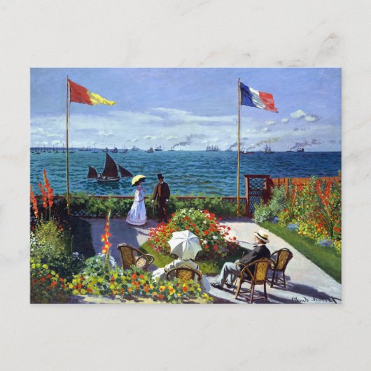 Jardin à Sainte-Adresse (Garden te Sainte-Adresse) Briefkaart (Voorkant)