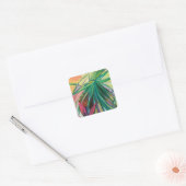 Jardin Abstracto I Vierkante Sticker (Envelop)