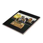 Jardin D' Tuilleries Paining Tegeltje (Zijkant)