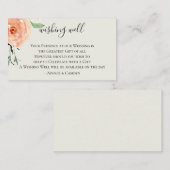 Jardin De Fleurs Bruiloft Wishing Well Informatiekaartje (Voorkant / Achterkant)