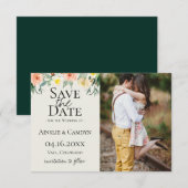 Jardin De Fleurs Foto Bewaren Datum Aankondiging (Voorkant / Achterkant)