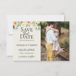 Jardin De Fleurs Foto Save The Date Aankondiging