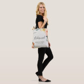 Jardin De Fleurs gepersonaliseerde Bridesmaid Tote Bag (Op model)