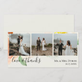 Jardin De Fleurs Huwelijksfoto Bedankt (Voorkant / Achterkant)