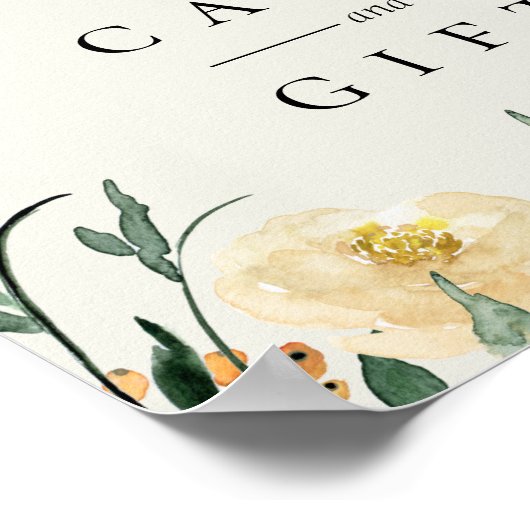 Jardin De Fleurs Wedding Sign Poster (Hoek)