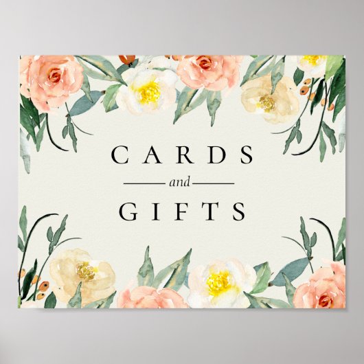 Jardin De Fleurs Wedding Sign Poster (Voorkant)