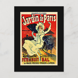 Jardin de Paris - Fete de Nuit Bal Briefkaart