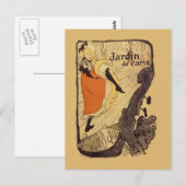 Jardin de Paris - Toulouse-Lautrec Briefkaart (Voorkant / Achterkant)