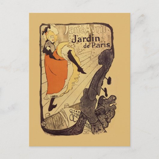 Jardin de Paris - Toulouse-Lautrec Briefkaart (Voorkant)