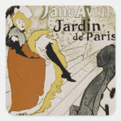 Jardin de Paris Vierkante Sticker (Voorkant)