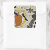 Jardin de Paris Vierkante Sticker (Tas)
