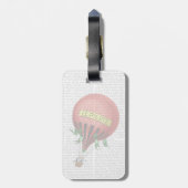 Jardin De Tuileries-hete luchtballon Bagagelabel (Achterkant verticaal)