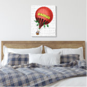 Jardin de Tuileries Hot Air ballon Canvas Afdruk (Insitu (Slaapkamer))