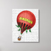 Jardin de Tuileries Hot Air ballon Canvas Afdruk (Voorkant)