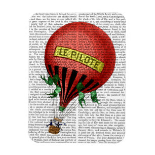 Jardin de Tuileries Hot Air ballon Magneet
