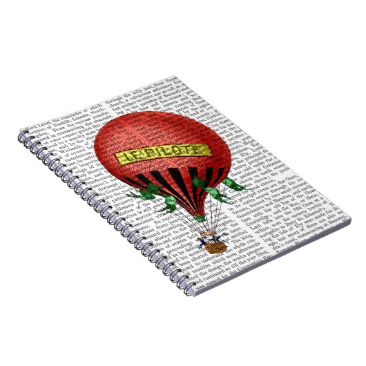 Jardin de Tuileries Hot Air ballon Notitieboek (Rechterzijde)
