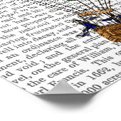 Jardin de Tuileries Hot Air ballon Poster (Hoek)