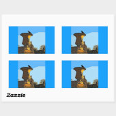 Jardin des Tuileries Crow - Schilderen Rechthoekige Sticker (Vel)