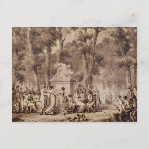 Jardin des Tuileries in 1808 Briefkaart