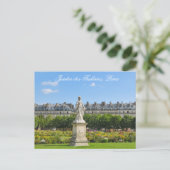 Jardin des Tuileries in Parijs, Frankrijk Briefkaart (Staand voorkant)