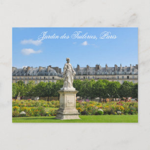 Jardin des Tuileries in Parijs, Frankrijk Briefkaart