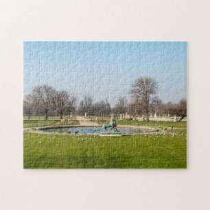 Jardin des Tuileries in winter - Parijs Legpuzzel