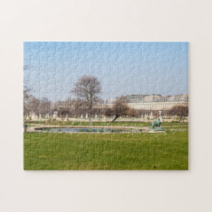 Jardin des Tuileries in winter - Parijs Legpuzzel