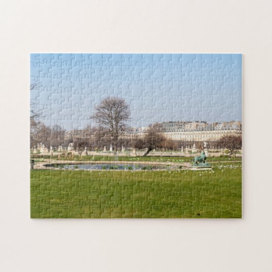 Jardin des Tuileries in winter - Parijs Legpuzzel (Horizontaal)
