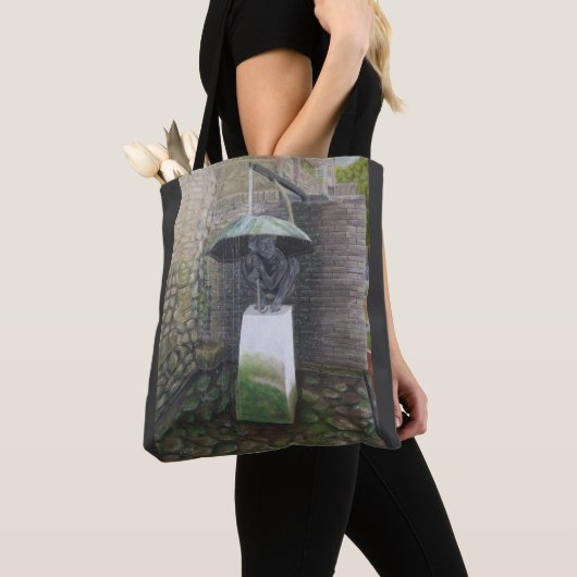 Jardin du Tripot, Honfleur, Normandy, Frankrijk. Tote Bag (Dichtbij)